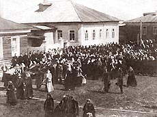Усть-Сысольск, 1900 г. Крестный ход Ыб - Усть-Сысольск