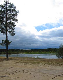 Пычимские озера, «Кылэгъвад» (течет песок в озеро), заморное. Автор фото Лида Онищенко