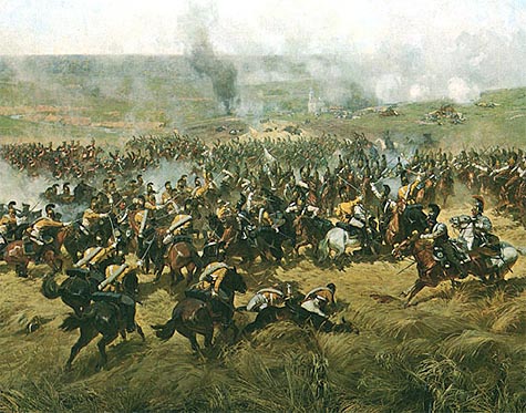 Фрагмент панорамы «Бородинская битва». Бой во ржи