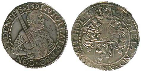   (Gehelmter Rijksdaalder ) 1591 .   