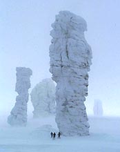 Гора Маньпупунер. Зима. Февраль
