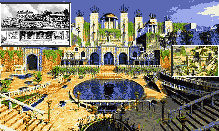 Семь чудес света. Висячие сады Семирамиды (700 * 420 pixels, file size: 87 KB)