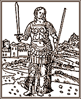 Семирамида в образе амазонки. Иллюстрация из итальянской книги XVIII в