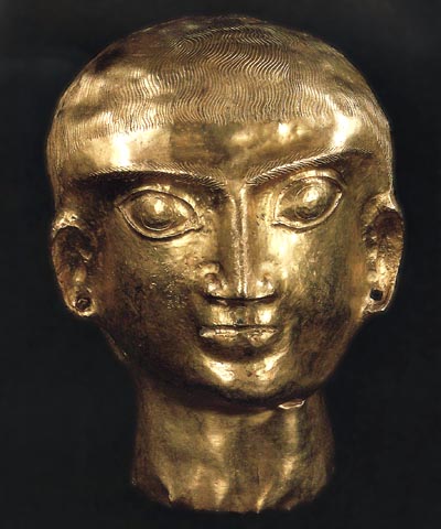 Голова молодого человекад. Амударьинский клад. Британский музей