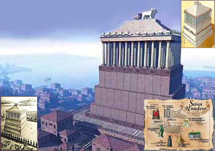   .   . Seven Wonders of the Ancient World. Mausoleum of Maussollos, image: 68K
