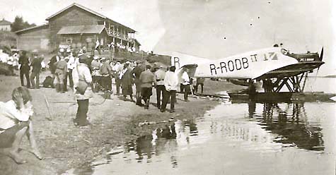 Первый самолет на Коми земле — гидроплан Юнкерс F.13, 14 августа 1925 г.